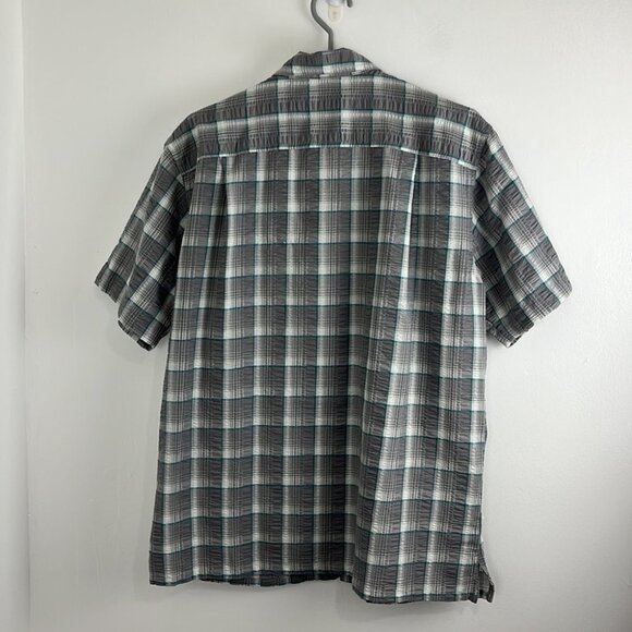 Patagonia Grey Plaid Organic Cotton-Poly Shirt - Picture 6 of 6